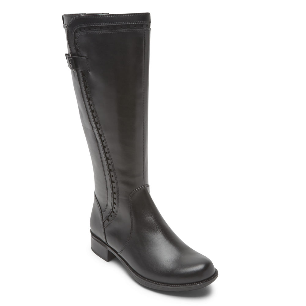 Rockport Boots For Womens Black - Copley Waterproof Tall - JD3247196